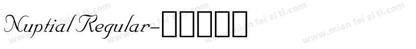 Nuptial Regular字体转换